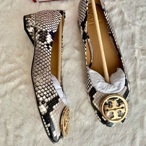 Tory Burch Snake Print 25mm Ballet